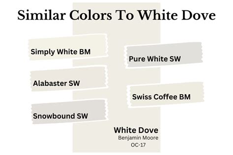 what colors are similar to white dove